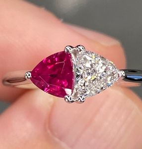 Đặc biệt gia burmese <span class=keywords><strong>Ruby</strong></span> D vvs <span class=keywords><strong>Ruby</strong></span> 925 Bạc Vòng Pigeon máu đỏ nghìn tỷ Burma đồ trang sức mỹ - Product Image 3