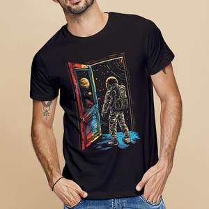 Camiseta informal estilo Hip Hop para hombre Impresión de pantalla de seda con logotipo personalizado Disponible en camiseta de pesos de 180g 240g 300g - Product Image 2