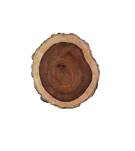 Handcrafted Natural Wood Drink Coasters <b>Black</b> Walnut Coaster Sets Natural Wood Coasters - Product Image 3