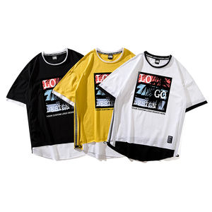 Camiseta de algodón fino con cuello redondo y logotipo personalizado para ropa unisex, diseño cómodo transpirable adecuado para actividades deportivas - Product Image 5