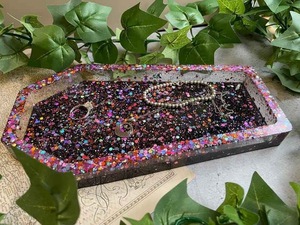 ถาดเรซิ่นตกแต่งหลากสี ของตกแต่งบ้าน ถาดเรซิ่นทรงสี่เหลี่ยมคุณภาพสูง - Product Image 2