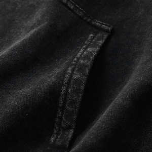 Sudadera con Capucha para Hombre con Logotipo Personalizado, Lavado Ácido, Manga Larga, Estilo Holgado, Ropa Urbana, Sudadera Térmica con Capucha para Hombre - Product Image 5