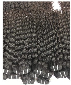 ผมต่อจากผมมนุษย์ผมหยิกแบบอินเดียไม่ผ่านกระบวนการผมสำหรับจัดแต่งทรงผม - Product Image 4