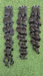 วิกผมแท้แบบเรมี่สำหรับต่อผมมนุษย์ทำจากเส้นด้ายสองชั้นทำจากผมลอน - Product Image 3