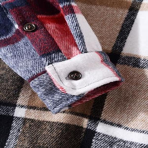 เสื้อเชิ้ตผ้าสักหลาดผู้ชายน้ำหนักเบาระบายอากาศได้ดีป้องกันรอยยับสบาย - Product Image 5