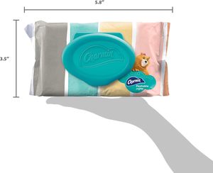 Charmin. Lingettes humides jetables non parfumées Freshmates, 12 paquets, 40 lingettes par paquet, Prime Pantry - Product Image 3