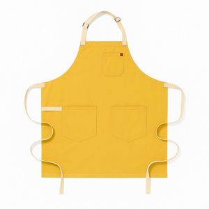 Tablier de cuisine en cuir à couverture intégrale avec fermeture à pression et manches courtes pour les barmans, utilisation en restaurant et bar (unisexe) - Product Image 4