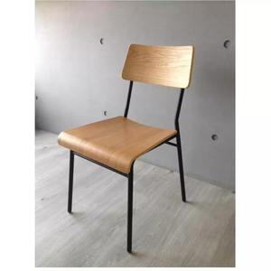 Chaise de Restaurant en bois de chêne français nordique, siège de salle à manger européen - Product Image 3