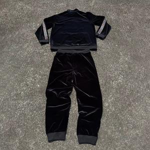 Custom Unisex <b>Velour</b> Workout <b>Tracksuits</b> for Men Wholesale Customize <b>Tracksuit</b> Women Sweatsuit Joggers - Product Image 5
