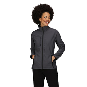 Veste softshell d'hiver en nylon pour femmes surdimensionnée vente en gros en usine Sports de plein air imperméable respirant écologique séchage rapide - Product Image 4
