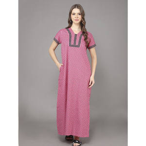 Camisón Largo Evolve para Mujer, Estampado Floral, 100% Algodón, Cierre con Botones, Estilo Pijama, Suave y Transpirable para Verano, Talla Única y 3XL - Product Image 3