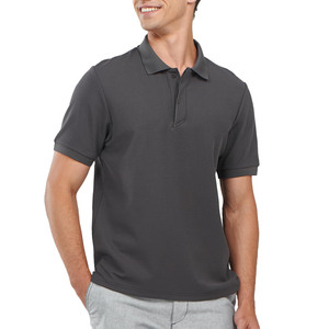 Chemises polo personnalisées en gros, logo personnalisé, chemises polo décontractées unies, 100% coton, chemises polo classiques de haute qualité pour hommes, pour l'extérieur - Product Image 1