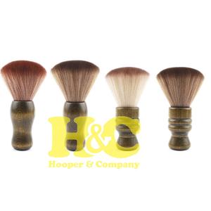 Pinceau à raser pour homme Hooper Company HAC-SB-00184, poils de blaireau Silvertip, manche en bois, design personnalisé, durable, pour salon de coiffure - Product Image 1