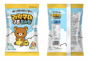 korean snacks wholesale Hot Selling Famous Cartoon Design Fluffy Cotton Candy-Cocoa Flavor <b>Party</b> Favor in <b>Bag</b> by Yum'z Bites - Product Image 4