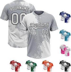 เสื้อซอฟต์บอลผ้าเจอร์ซีย์ผ้าระบายอากาศได้ดีดีไซน์ซับลิเมตสำหรับ2025 - Product Image 1