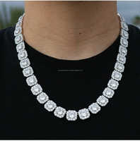 2mm 3mm 4mm 5mm 6.5mm Vvs Lab chaîne de diamant bijoux personnalisé 4 broches ensemble de main Gra certifié Moissanite chaîne de tennis