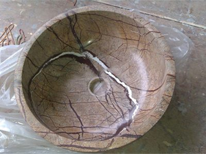 Lavabo de encimera de diseño marrón bosque para interiores modernos fabricante indio - Product Image 4