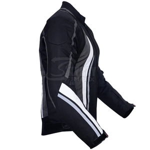 Blouson de moto en cuir unisexe CE Armor, coupe-vent, respirant, pour la course hivernale, résistant, pour la conduite - Product Image 3