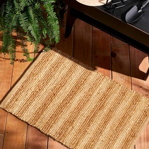 พรมปอกระเจาถักทรงกลมทำจากเส้นใยธรรมชาติพรมในห้องนั่งเล่นพรมสีธรรมชาติเป็นมิตรกับสิ่งแวดล้อม - Product Image 2