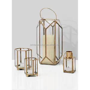 Porte-bougie minimaliste fait à la main pour les intérieurs scandinaves Lanterne Mariage Lanterne de luxe Fabriquée par Zahid Exports grand grossiste - Product Image 2