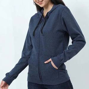 Nouveau design sur mesure sweat à capuche d'hiver décontracté pour femme de haute qualité sweat à capuche pour femme coupe ajustée sweat en coton avec fermeture éclair - Product Image 6