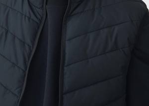 Haute qualité hommes doudoune hiver Bomber veste chaude couleur noire prix de gros fabriqué au Pakistan - Product Image 5