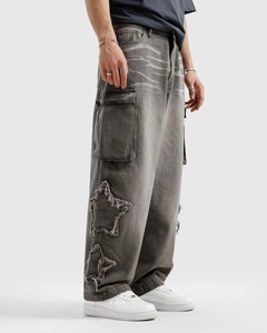 Pantalones Vaqueros Holgados de Alta Calidad, Material Sólido Premium, Último Estilo, Directo de Fábrica, Ajustables, para Hombre, Talla Grande - Product Image 1