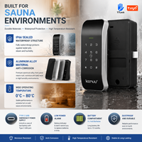 Cerradura Inteligente A860 para Sauna, de Aleación de Zinc, para Puerta de Madera, Sistema de Bloqueo para Spa, Gimnasio, Piscina, Resort, IP66 Impermeable, Solución de Gestión RFID