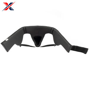 ชุดชกมวยขาหนีบสำหรับผู้ชายมาใหม่2024ชุดป้องกันขาหนีบหนังแท้ปรับสีพื้นสีทึบสินค้าขายดี - Product Image 3