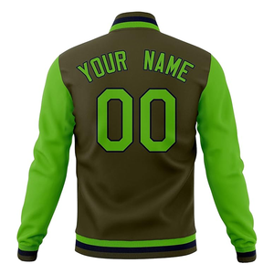 แจ็กเก็ตเบสบอลสำหรับผู้ชาย/ผู้หญิง/วัยรุ่นออกแบบได้เองแจ็กเก็ตเลตเทอร์แมนแจ็กเก็ตเย็บชื่อและโลโก้ขนาดใหญ่ - Product Image 2