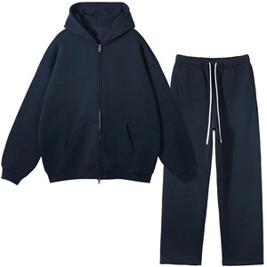 Conjunto Deportivo para Hombre, Estilo Urbano, para Correr y Entrenar, Estampado, Transpirable, Tallas Grandes, 100% Algodón Felpa, Secado Rápido - Product Image 1