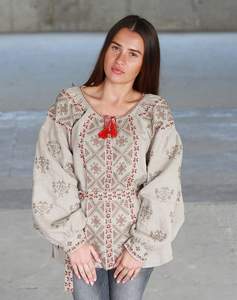 Fashionable Luxury <b>Women's</b> <b>Blouse</b> New Arrival Hand Embroidered Beaded Work Cotton XS Size for Party Wedding Wear - Product Image 3