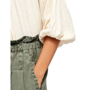 Top in Chiffon Satinato Ricamato Bohemien da Donna Free People, Collo Alto, Taglie dalla XS alla 4XL - Product Image 3