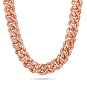 Fantaisie 14K Or Lab Cultivé Diamant Collier E Couleur Brillant Coupe VVS2 Clarté Femmes Anniversaire De Mariage Élégant Fine Jewelry - Product Image 1