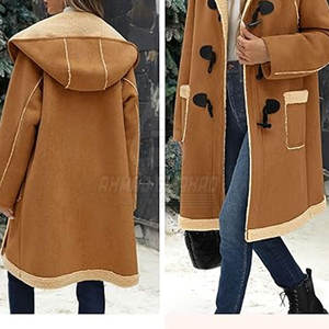 Abrigo de Mujer de Lana con Cuello Vuelto, Transpirable, Suave, Estilo Vintage, Personalizado para Invierno 2026 - Product Image 2