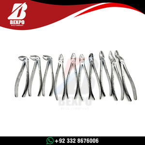 Juego de 10 Pinzas de Ortodoncia para Adultos, Pinzas de Extracción Dental, Instrumentos Quirúrgicos Dentales de Acero Inoxidable, Kit de Herramientas - Product Image 3