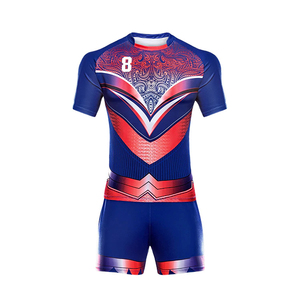 Vente en gros : Nouvel uniforme de rugby sublimé pour hommes, avec maillot imprimé et short, uniforme de rugby professionnel, best-seller - Product Image 2