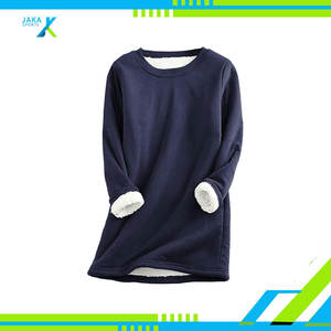 <b>Women's</b> <b>Warm</b> Fleece Crewneck Sweatshirt Pullover Cozy Sport Loungewear Casual Autumn Print <b>Top</b> - Product Image 6