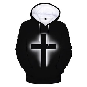 Sudaderas Cristianas Premium para Hombre, 100% Algodón, Estilo Hip Hop, Corte Regular, Logotipo Personalizado Bordado, Invierno - Product Image 2