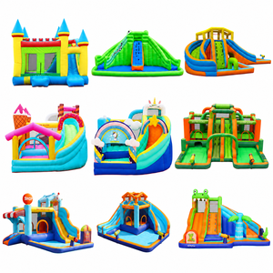 Castillo <span class=keywords><strong>Inflable</strong></span> con Tobogán, Listo para Enviar, 840D Oxford, para Jardín, con Certificación EN71 y ASTM, para Niños, Pequeño - Product Image 4