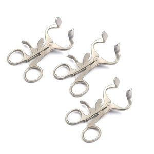 Ouvre-bâillon dentaire en acier inoxydable certifié ISO de qualité supérieure Instrument de joue à lèvres en métal en caoutchouc de haute qualité - Product Image 2