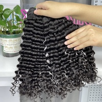 Extensions de cheveux Diluxe vierges birmans, plus épais, alignés aux cuticules, double trame, ondulations profondes, longues, sans nœuds