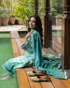 Vestido Formal de Trabajo para Mujer, Moderno, de Excelente Calidad, Último Modelo 2025-2026, Salwar Kameez de Algodón para Fiesta 01208 - Product Image 2