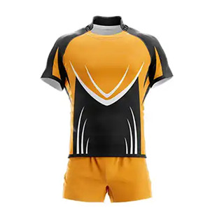 Uniforme de Rugby de Primera Calidad, Proveedor de Fábrica, Ropa Deportiva 100% Poliéster Transpirable, Logotipo Personalizado, Uniforme de Rugby Más Vendido - Product Image 1