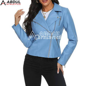 Chaquetas de Cuero de Diseño Elegante y Ajuste Delgado para Mujer, Servicio OEM, Ropa de Invierno Transpirable de la Mejor Calidad - Product Image 3