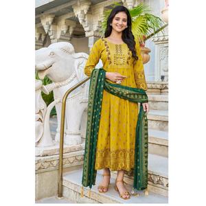 Offre Spéciale nouveau Design Anarkali Kurti avec Dupatta assorti pour les femmes vêtements décontractés disponibles à des prix de gros - Product Image 1