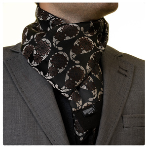Marron et Beige Paisley 2024 Collection chaînes d'approvisionnement agiles personnalisé homme fait soie prêt Stock Double nouvelle tendance écharpe pour hommes - Product Image 2