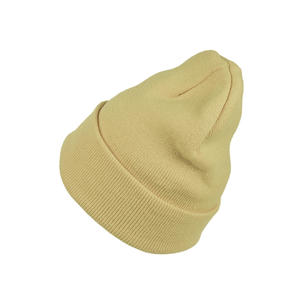 High Quality Luxury Cuffed Thick Acrylic Lined 3D Embroidery Custom Color Unisex <b>Slouchy</b> Winter <b>Hat</b> Knitted <b>Beanie</b> - Product Image 6