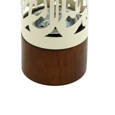 Quemador de Incienso Grande de Madera y Metal con Tapa de Cúpula Calada, Elegante Porta Incienso para Decoración del Hogar, Aromaterapia y Regalos - Product Image 2