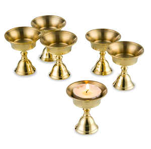 Brass Candle <b>Holder</b> Wedding Decoration Luxury Vintage Tealight Candle <b>Holder</b> <b>Hammered</b> design Crafts - Product Image 3